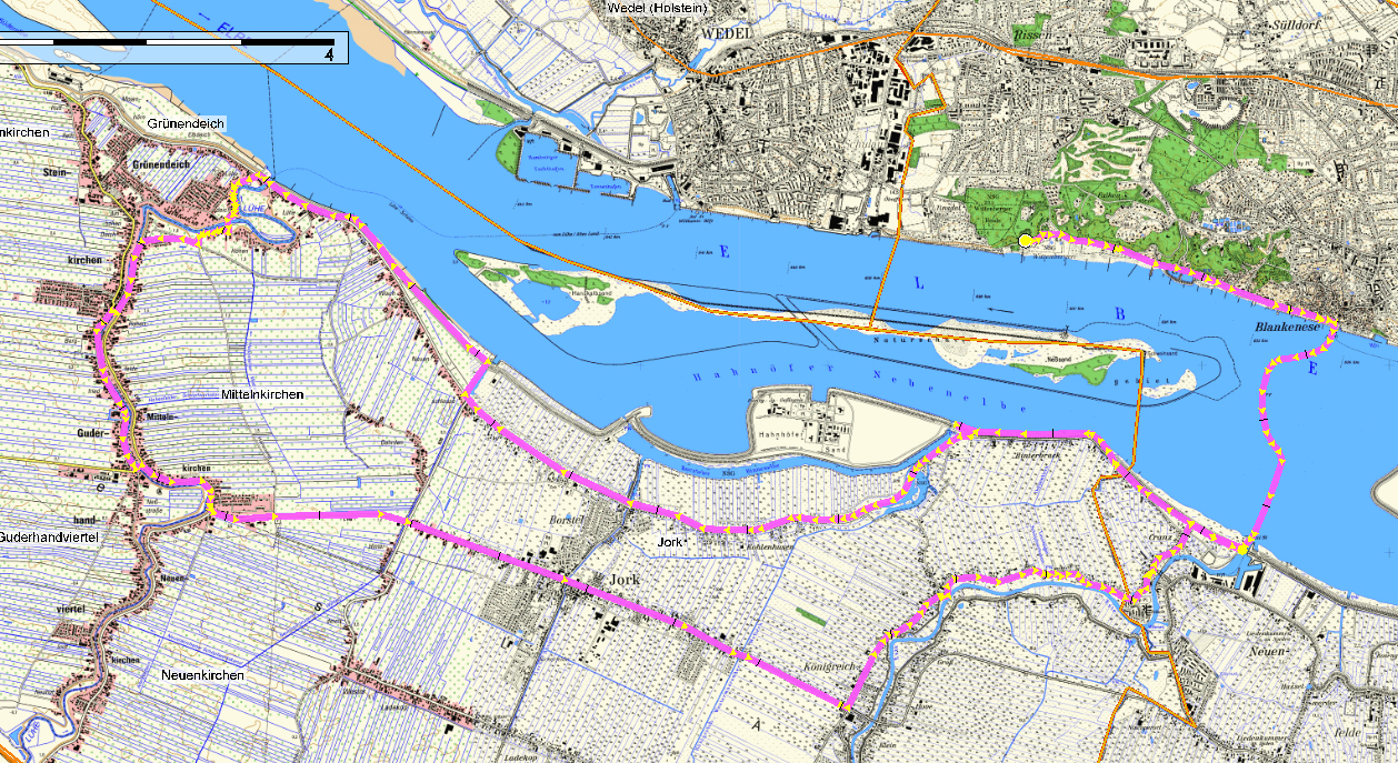 Fahrradrundtour Altes Land via Blankenese - Andrea Horn & Wyn Hoop